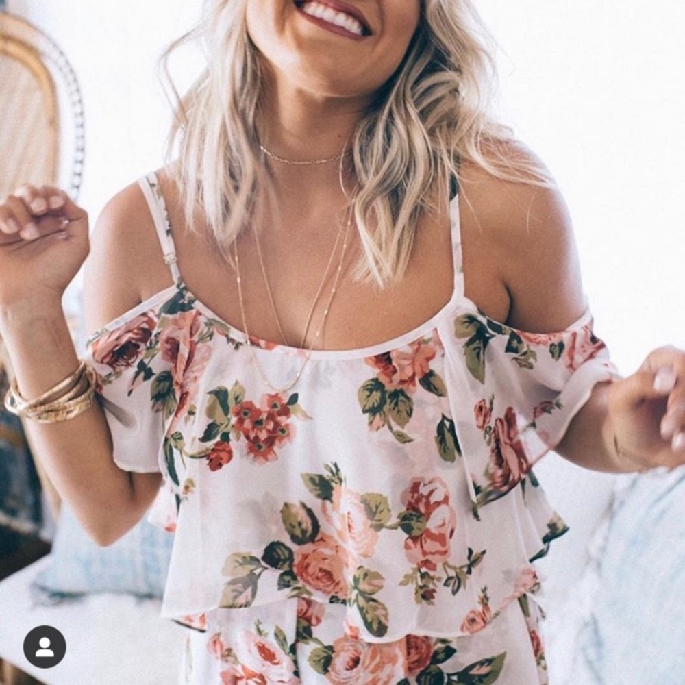 NWT Show Me Your MuMu - Romance Ruffle Ros…
